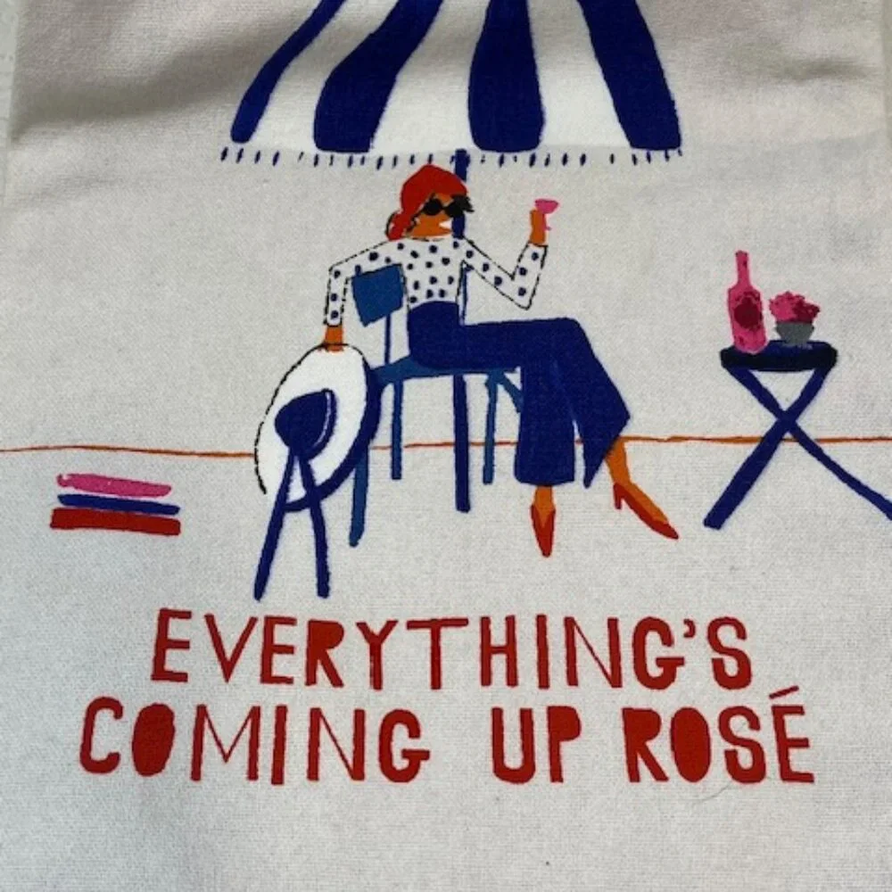 Mr Boddington's Everything's Coming Up Rosé Wine Dish Cloth Tea Towel 23